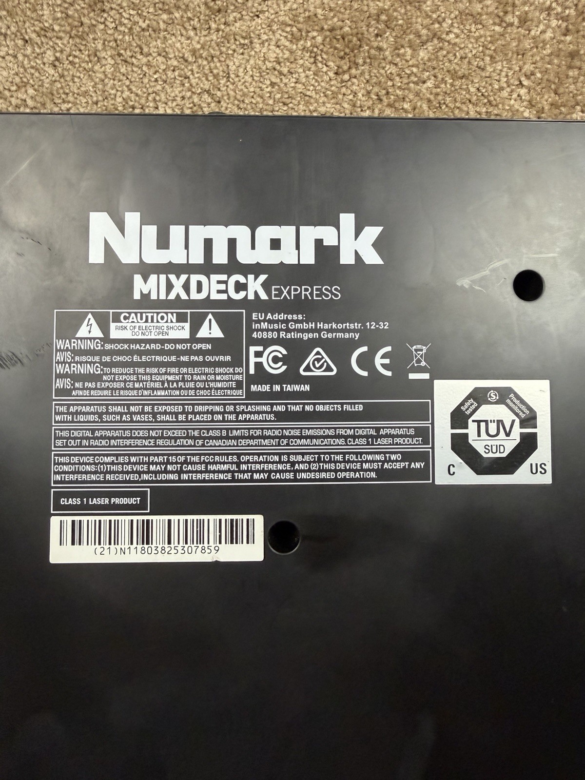 Numark MIXDECK EXPRESS DJ Controller