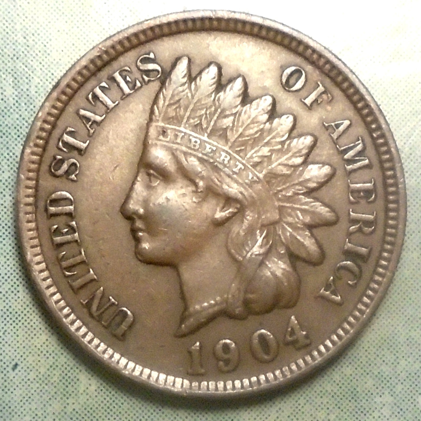 1904 Indian Head Cent XF+ CHOICE EXTRA FINE Brown 4 Diam Crisp LIB 61.3 Million!