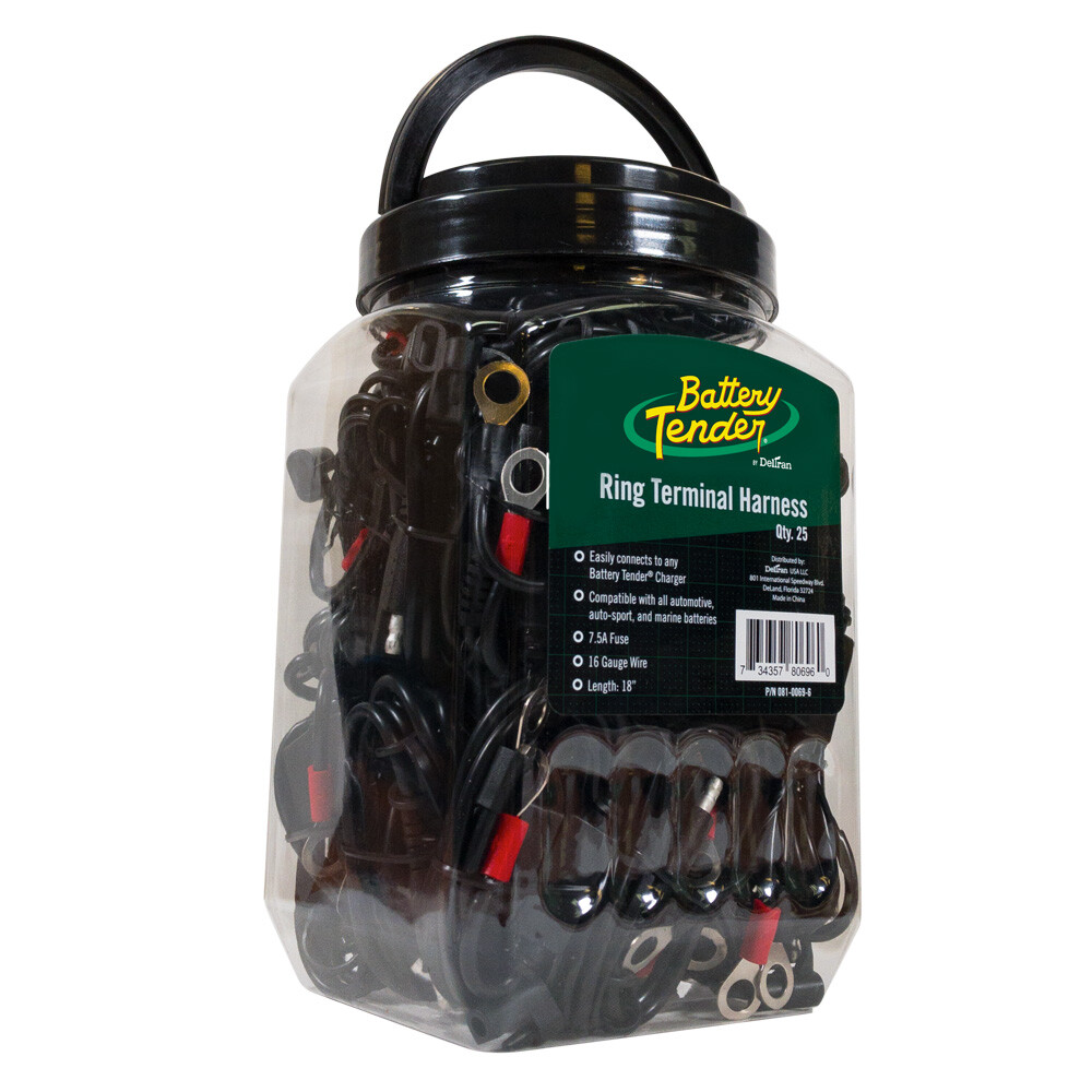 Battery Tender Ring Terminal Harness Accessory Cables 25 pack - 081-0069-6-J25