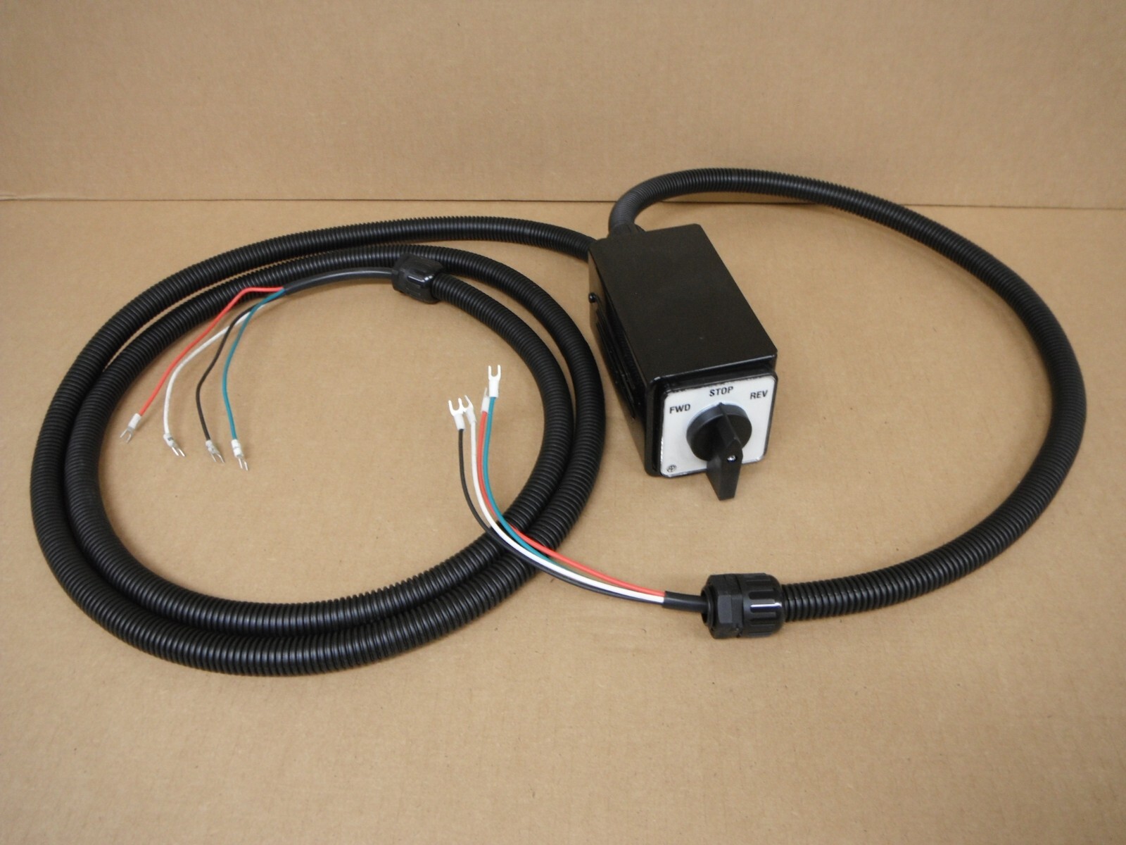 FORWARD/REVERSE DRUM SWITCH WITH CABLES for 3HP 3 Phase VARIABLE SPEED MILL
