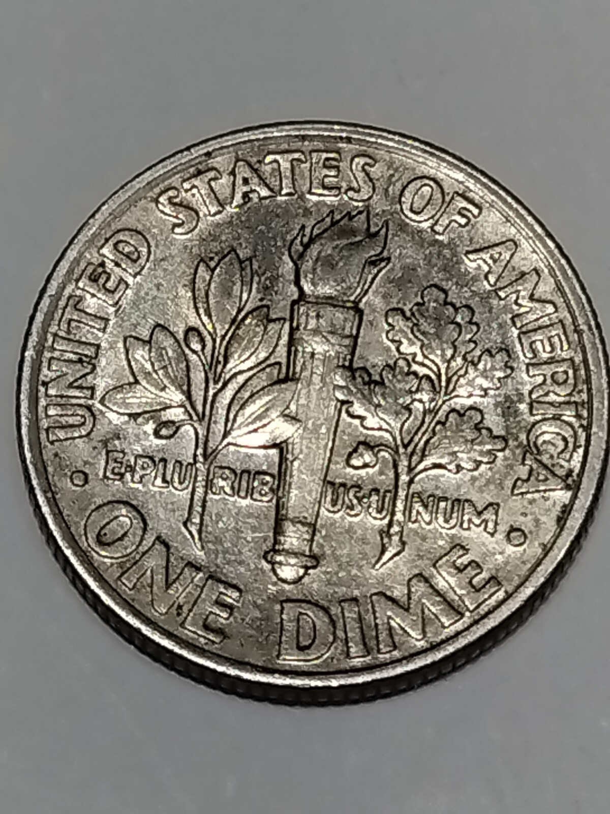 1996 P Roosevelt Dime Misaligned Die Obverse Error Rail road edge left