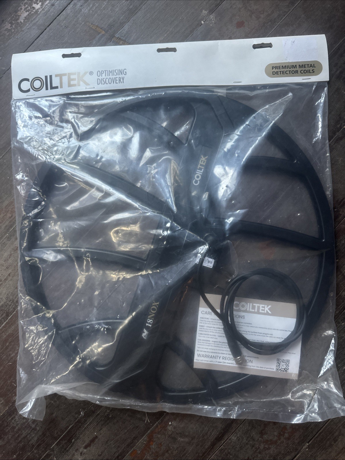 Minelab Equinox 800 18 inch coil from Coiltek, 18NOX