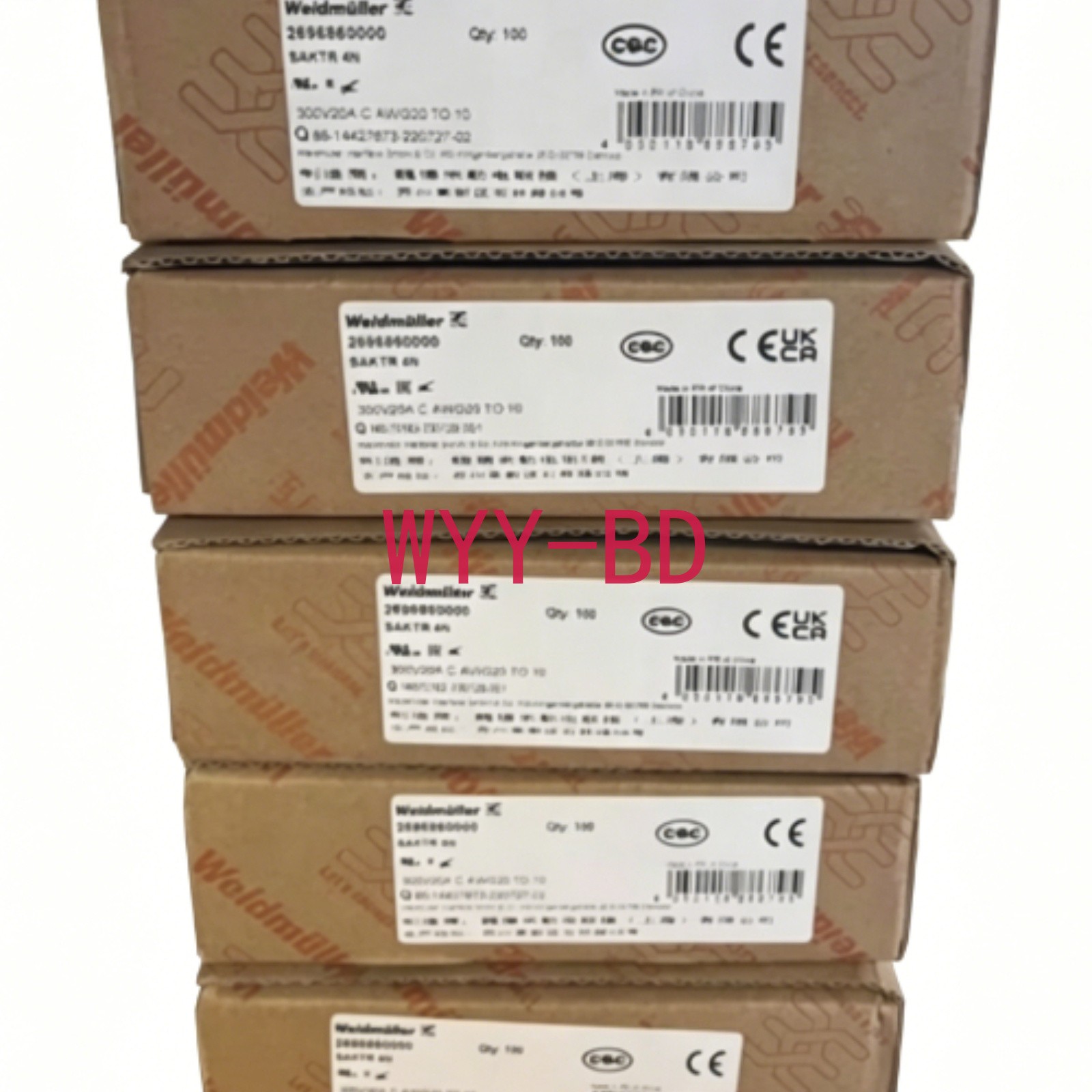 100PCS NEW in Box FOR WEIDMULLER SAKTR 4N Terminal Block 2696860000 Freight Free