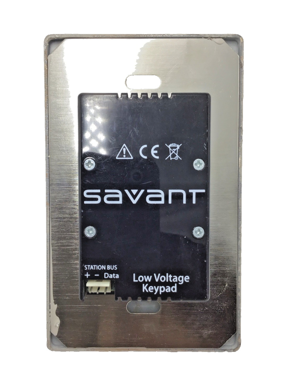 Savant 9-Button Metropolitan Keypad (Custom painted faceplate/almond)