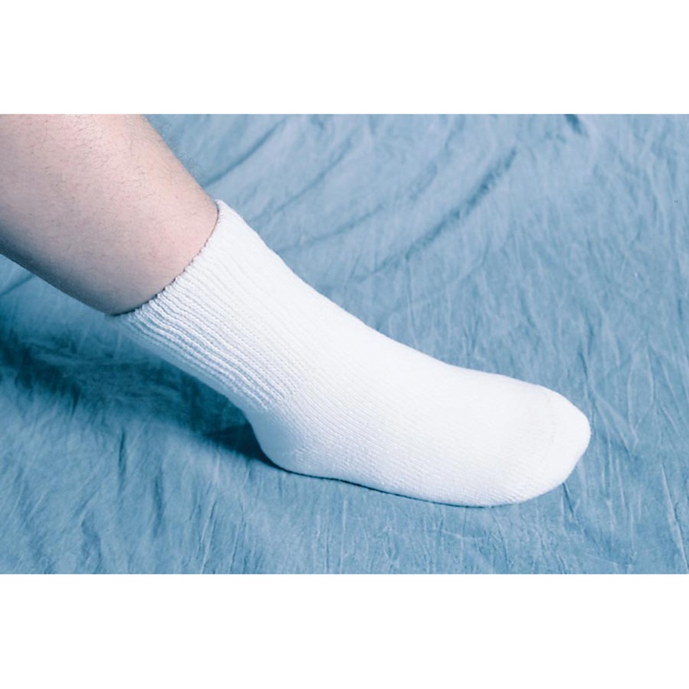 SEAMLESS OVERSIZED SOCKS WHITE X-LARGE 1/PR