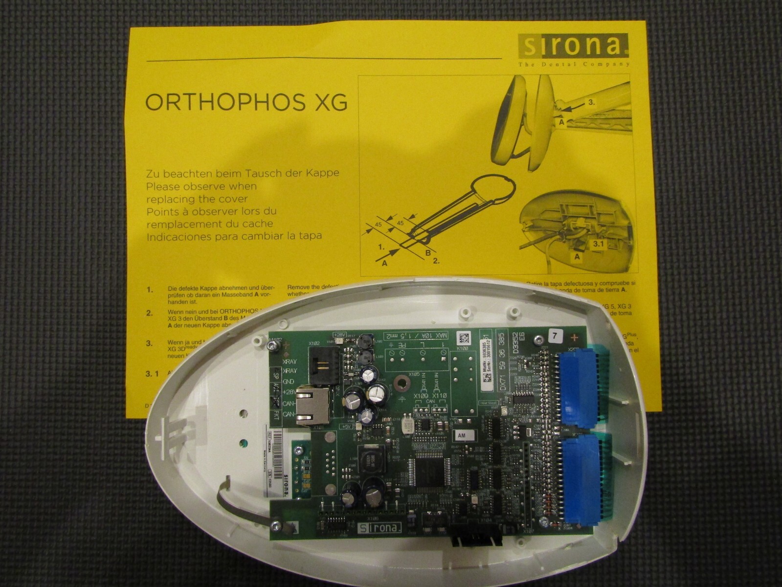 Sirona Orthophos XG D3352 Control Panel Board DX71 5936385 | ! READ ! AS-IS !