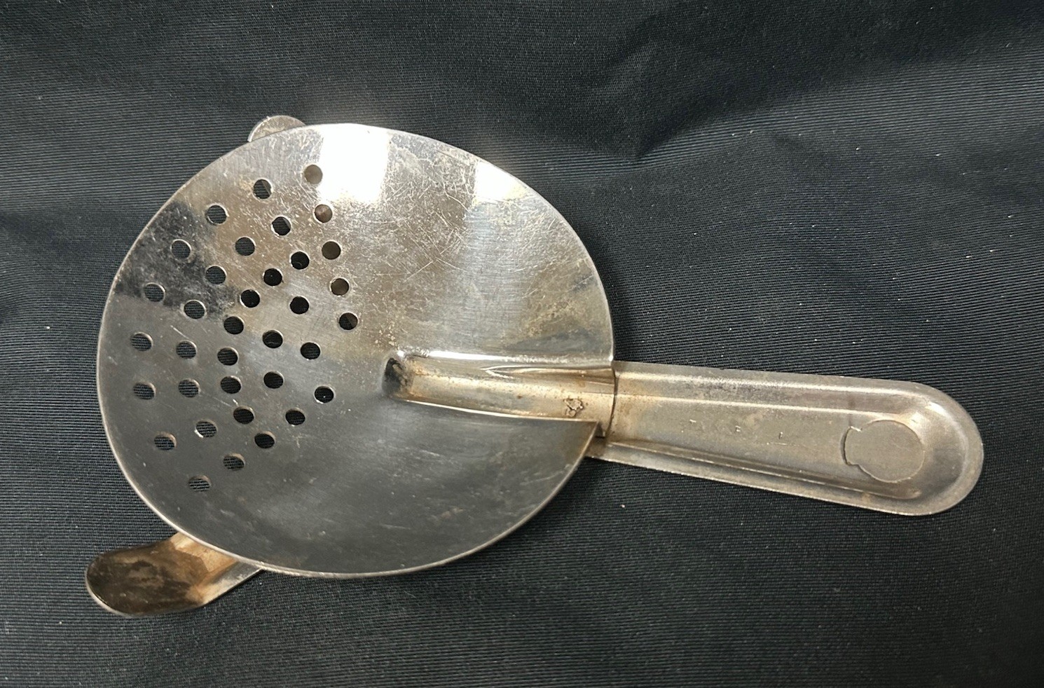 Vintage Stainless Steel Cocktail Strainer Hawthorne-Style Barware 5.5”