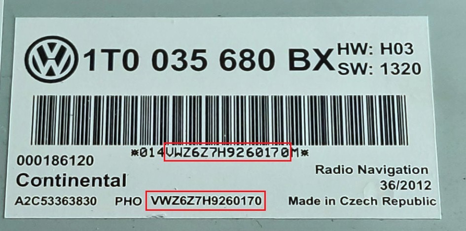 ✅ Volkswagen Radio Code VW Polo Passat Golf Unlock Code RCD300 RCD310 RNS510