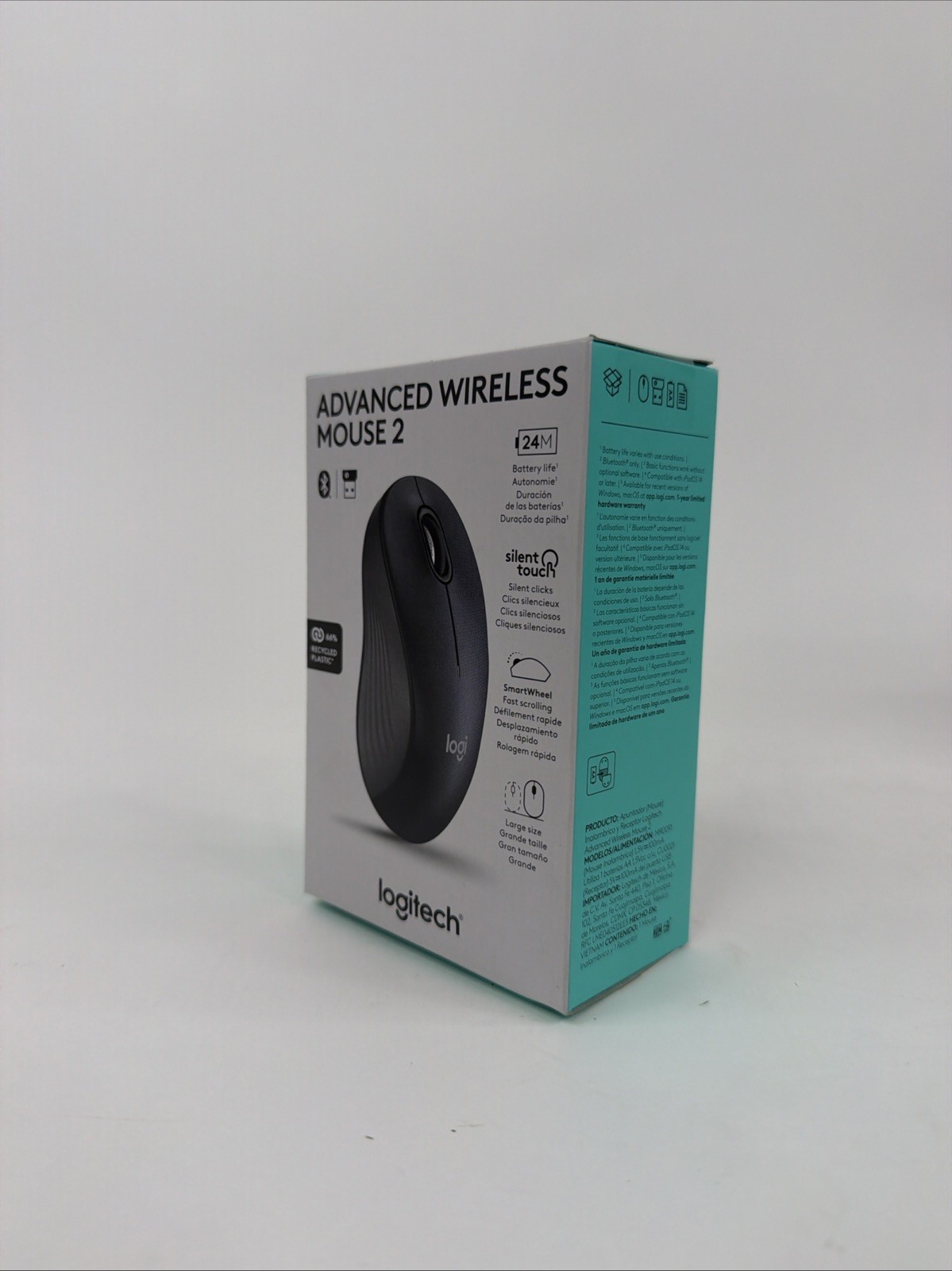 Logitech Advanced Wireless Mouse 2 Silent Touch Wireless Bluetooth NEW