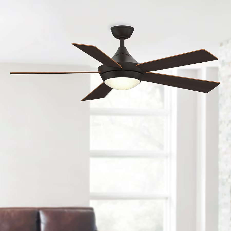 Fanimation Studio Collection Aire Drop 52” Cherry/Dark Walnut Ceiling Fan *New*