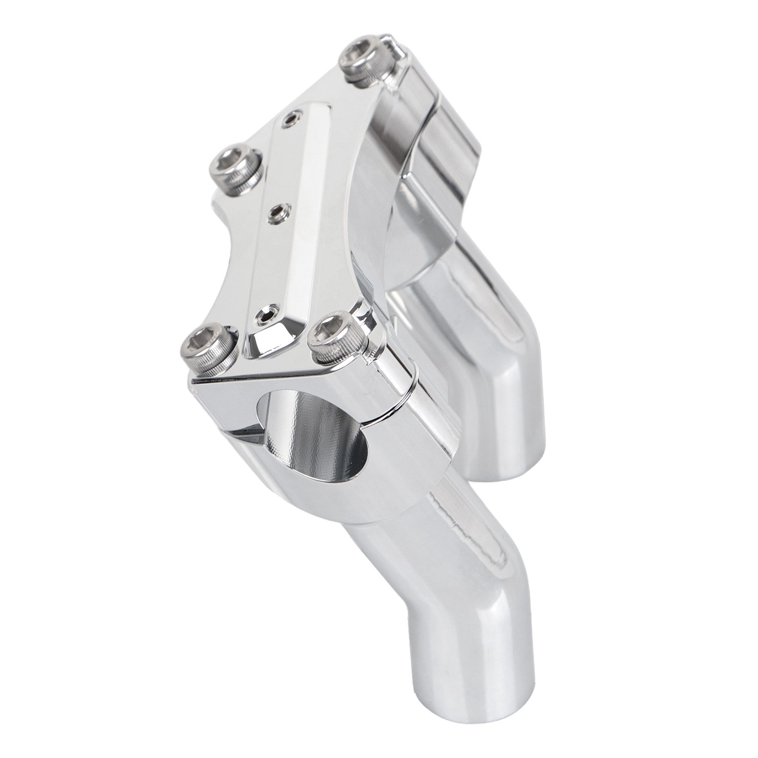 3.5" Pullback Aluminum Handlebar Riser Top Clamp For Harley Dyna Fat Boy FLSTF