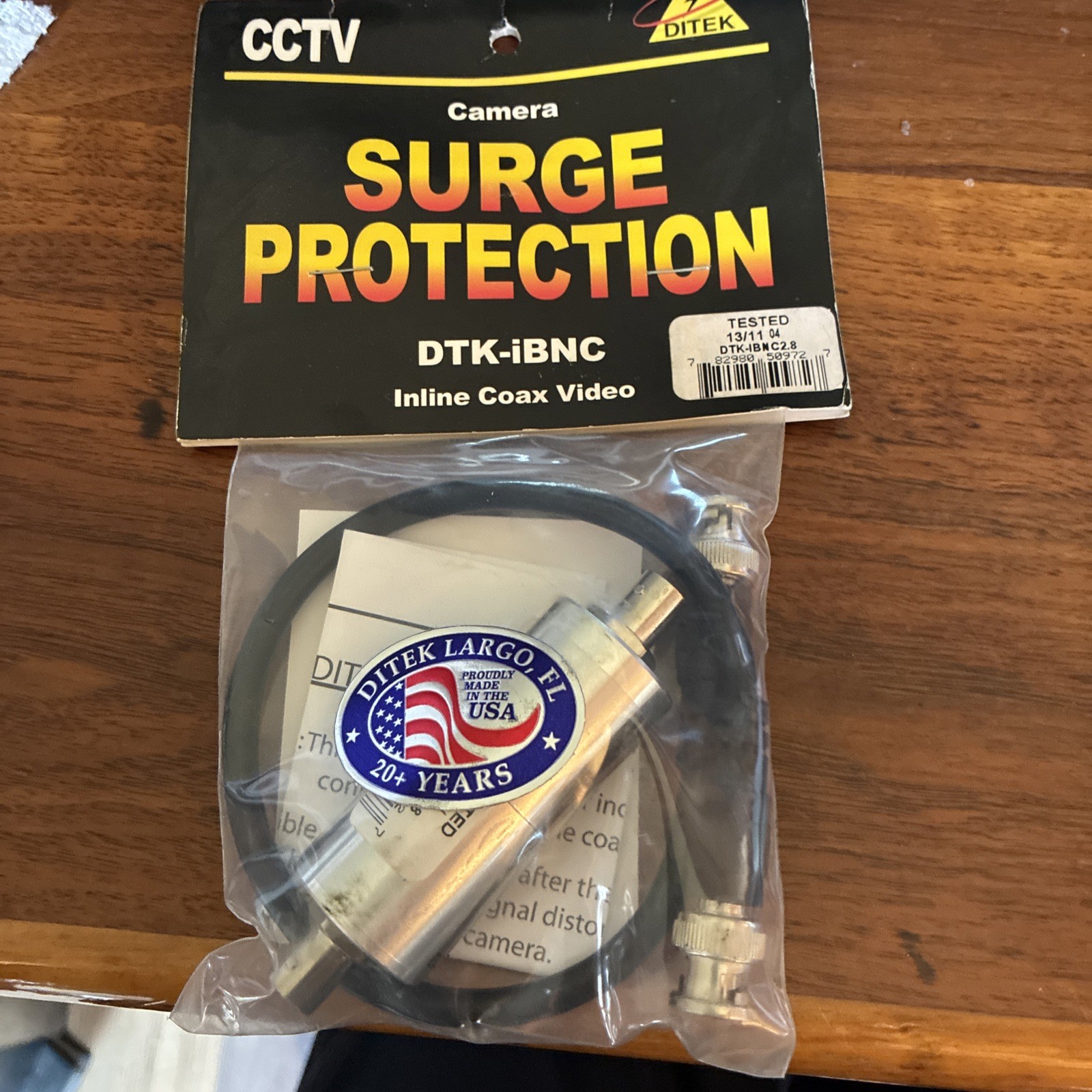 Ditek DTK-IBNC2.8 Coaxial Line Surge Protector 4 Pack Sealed
