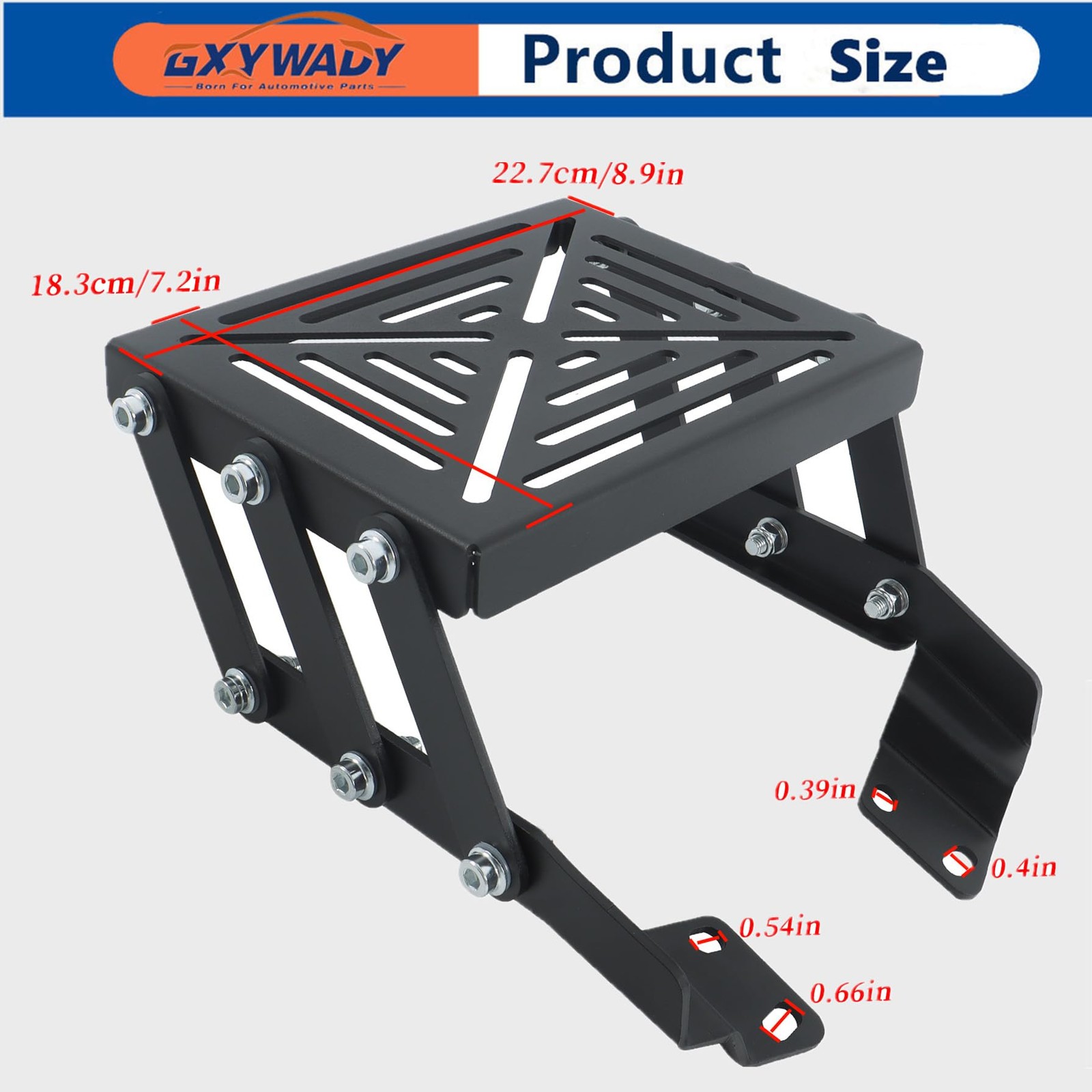 Motorcycle Trunk Mount Carbon Steel Tour Pack Luggage Rack for Y15 LC135 FIV8