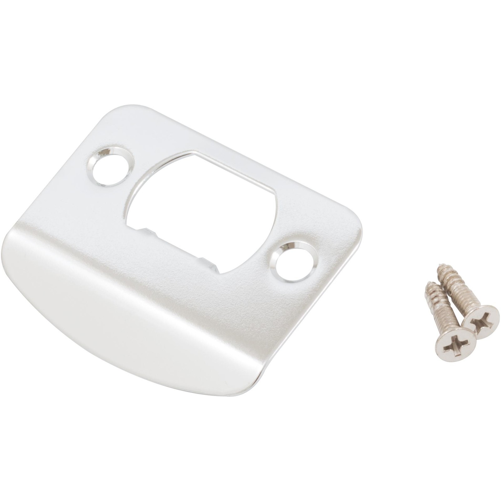 Full Lip 1/4" Round Corner Strike Plate, 2-1/4 Inches, 1-5/8" Center-to-Center,