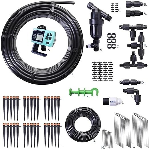 Dripworks Premium/Customized Rose & Shrub Drip Irrigation Kit