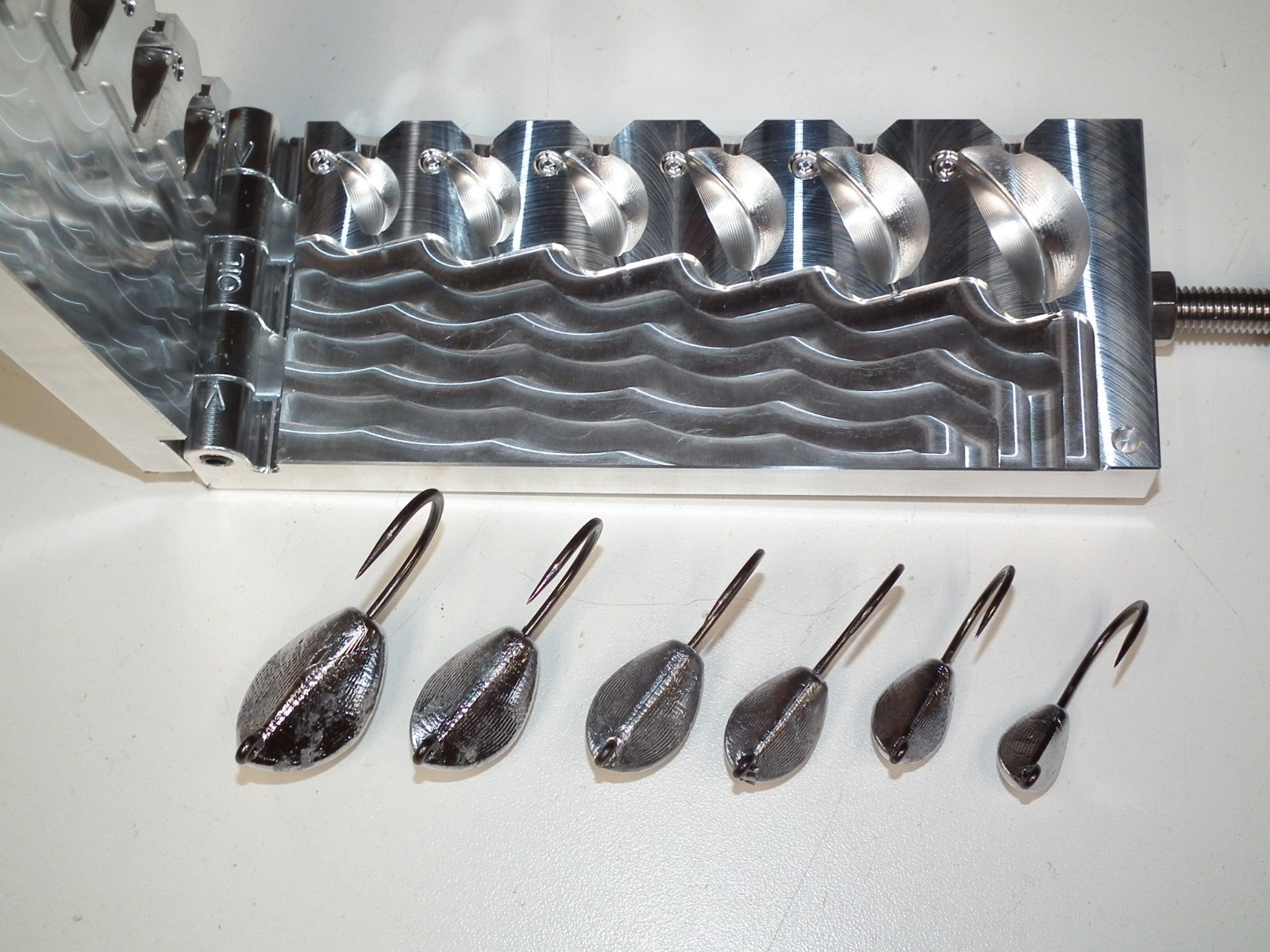 Banana NC HD Jig mold 1/2-3oz 32824 4x CNC Tog Sheepshead Tautog USA 3RD 3