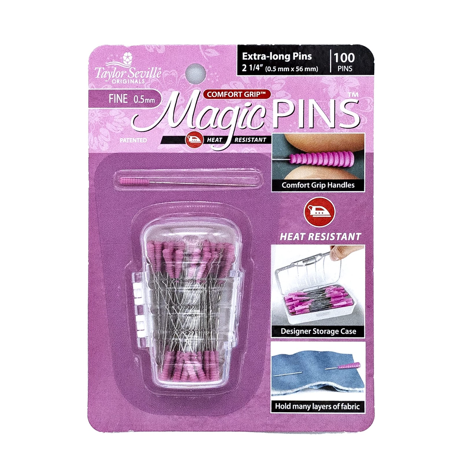 TAYLOR SEVILLE Magic PINS Extra Long FINE 100PCS