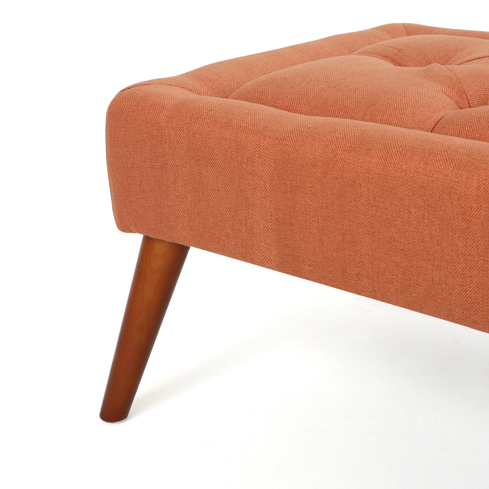 Ottoman Bench Upholstered Bedroom Bench for End of Bed, Button-Tufted