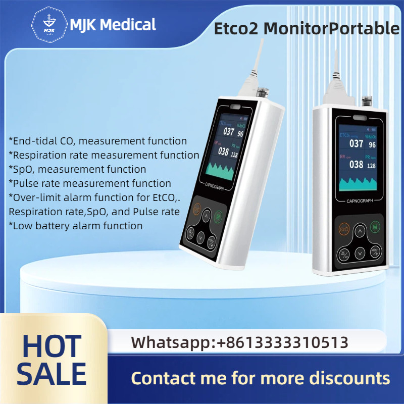 EtCO2 Monitor Portable Capnograph, End-Tidal Carbon Dioxide Respiratory Monitor