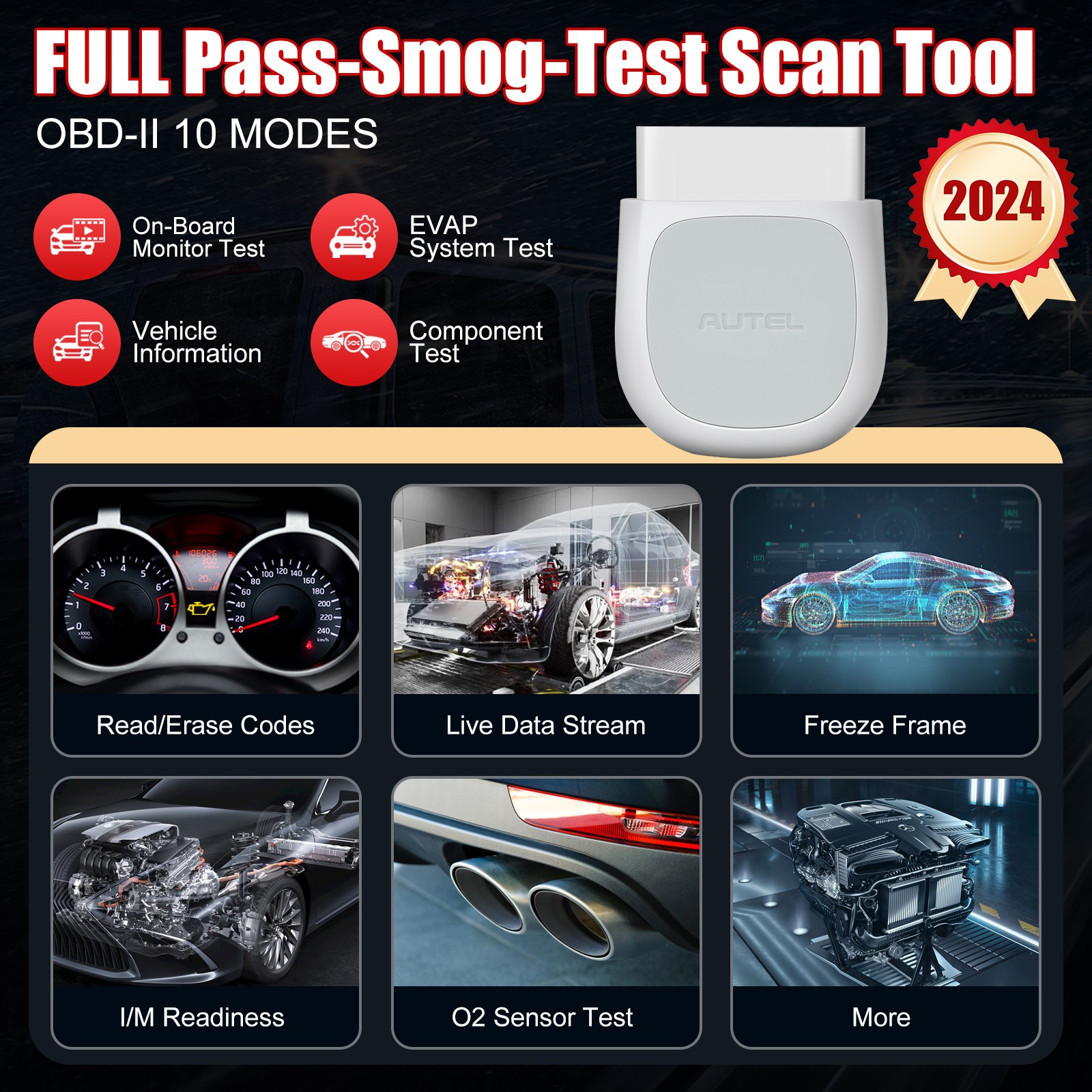 Autel MaxiAP AP200 Bluetooth OBD2 Scanner Code Full System Diagnostic TPMS IMMO