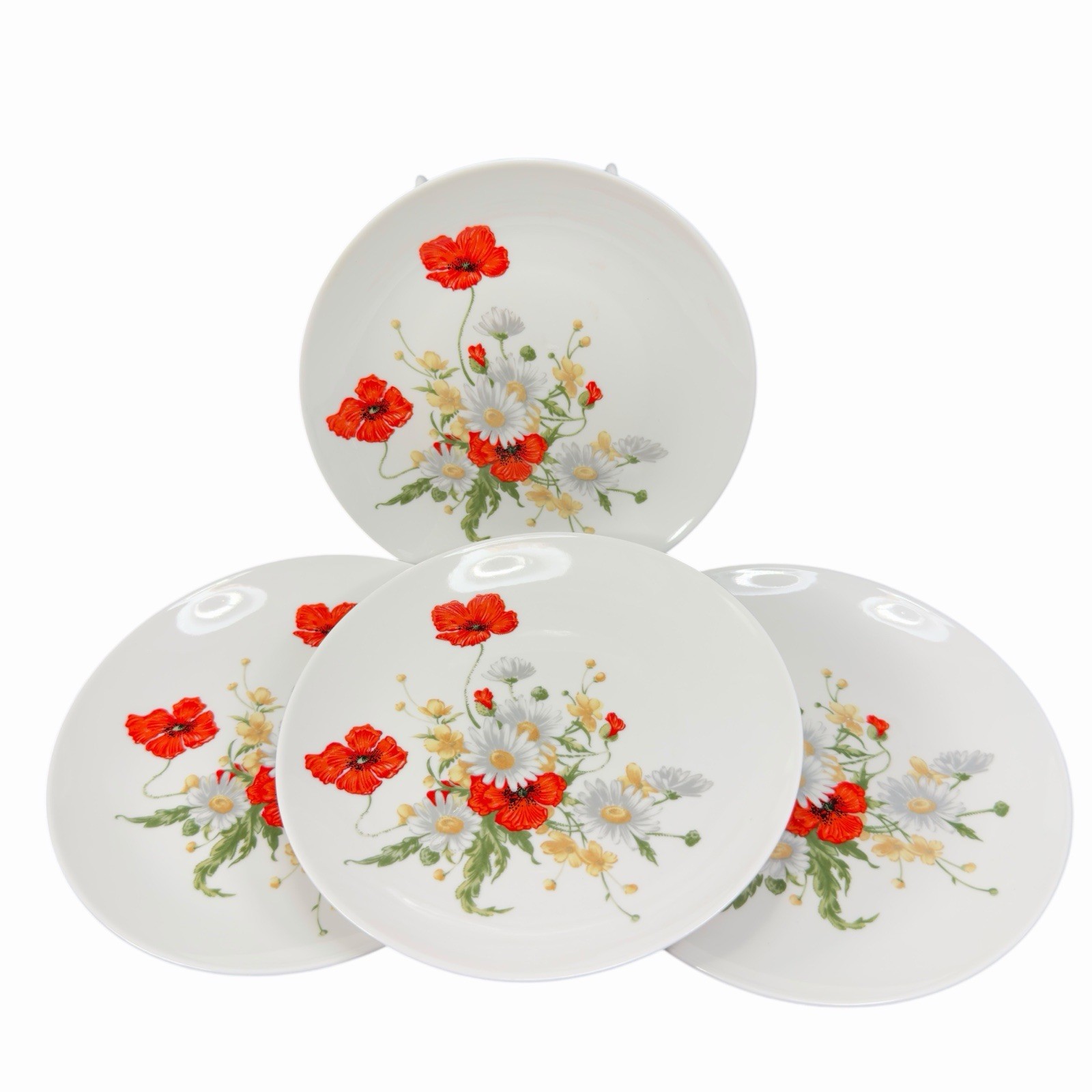 JL Menau Henneberg German Democratic Republic Dish Plate 7inch Plates Set 4 VTG