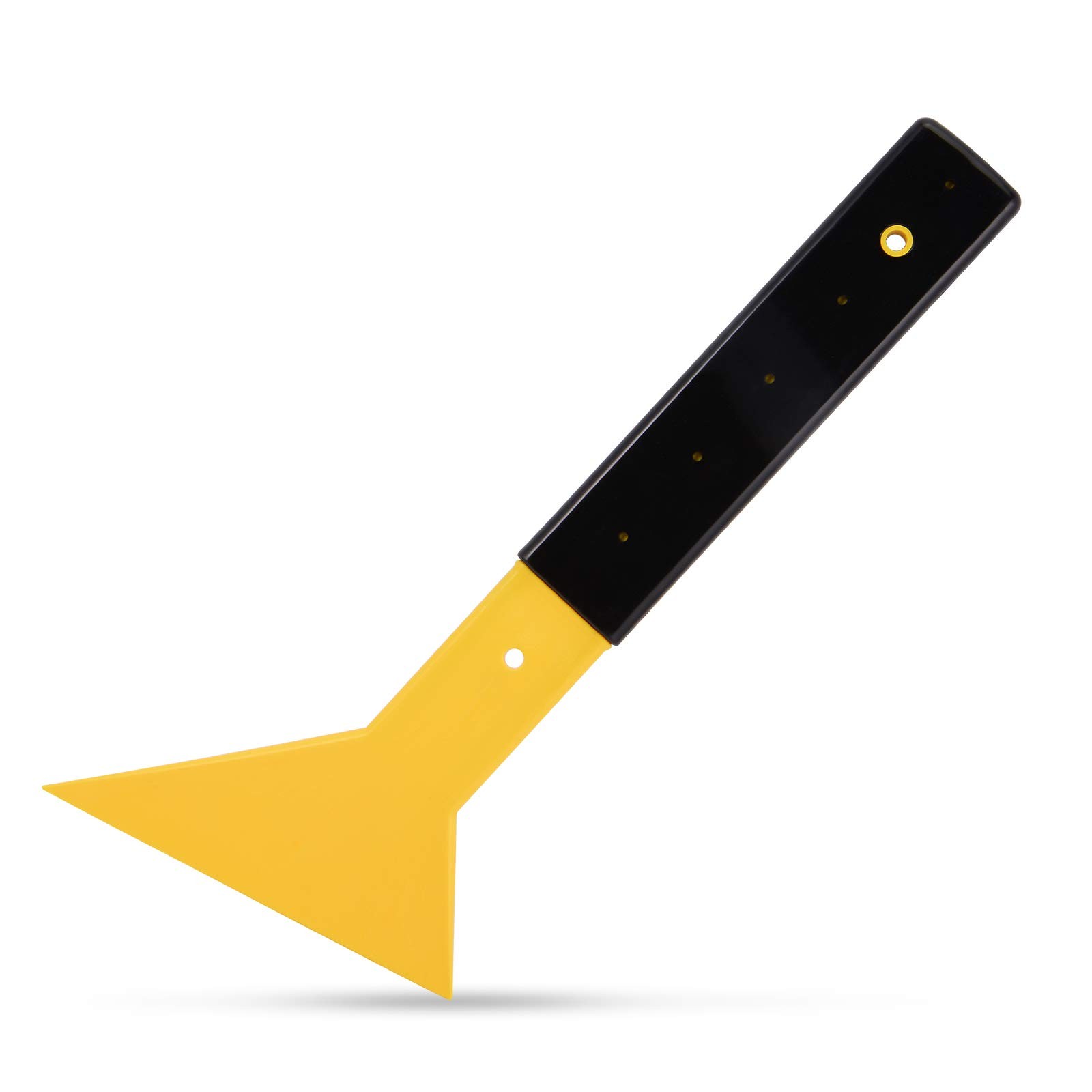 EHDIS Window Tint Squeegee Long Handle Scraper Tool Triangle Slim Foot Yellow