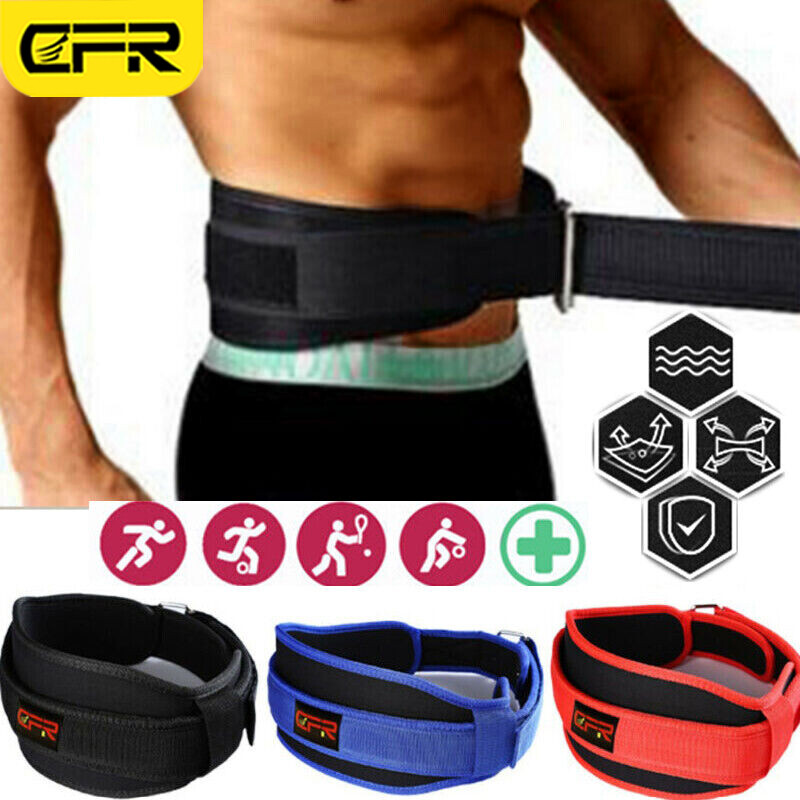 Back Waist Support Belt Brace Heavy Duty Lift Lumbar Lower Suspenders Work BML