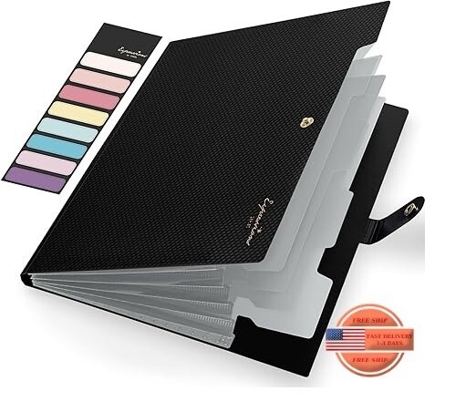 Carpeta de archivos expandible, organizador archivos tipo acordeón tamaño carta