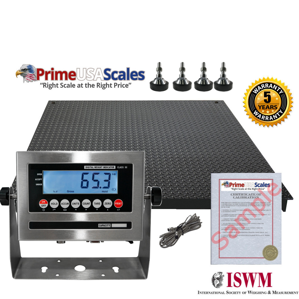 NEW Floor Scale 48"X48" (4'x4') NTEP Legal for trade 1,000 X .2 lb / Indicator