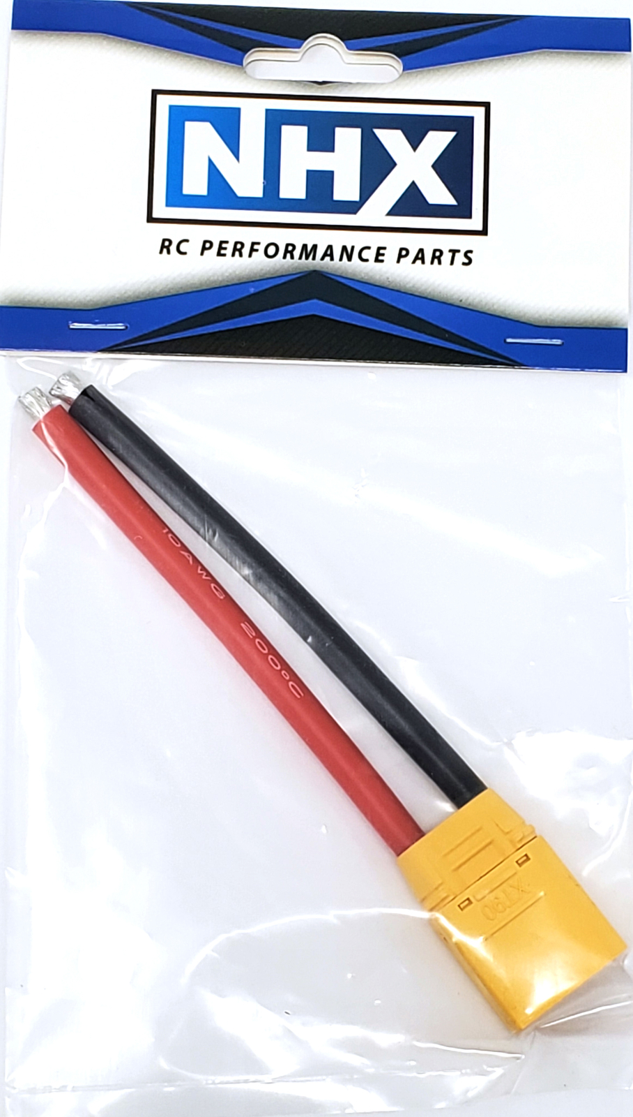 NHX XT90 Male Adapter Connecter with 10 AWG 4" Silicone Wire