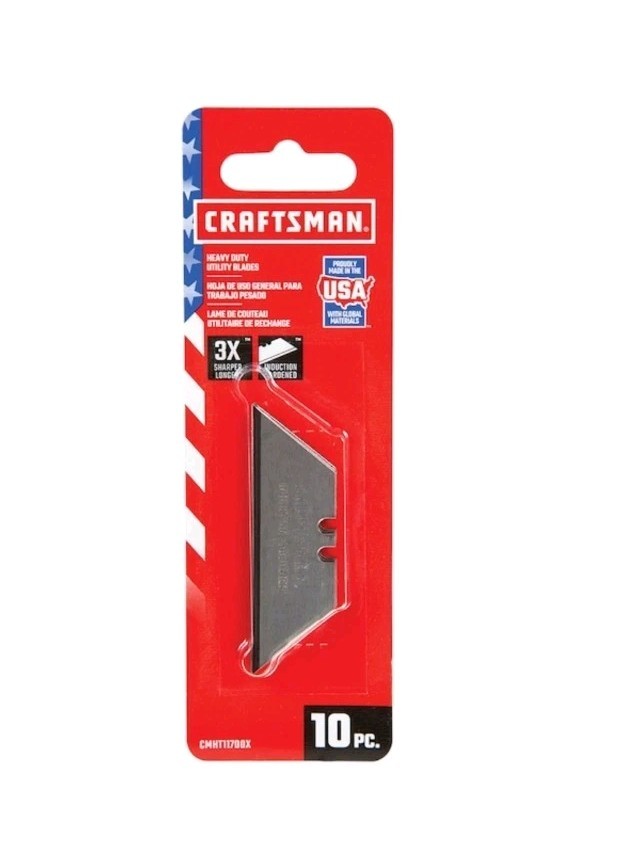 Craftsman Heavy Duty Utility Blades - 10 Blades per Pack - Brand New