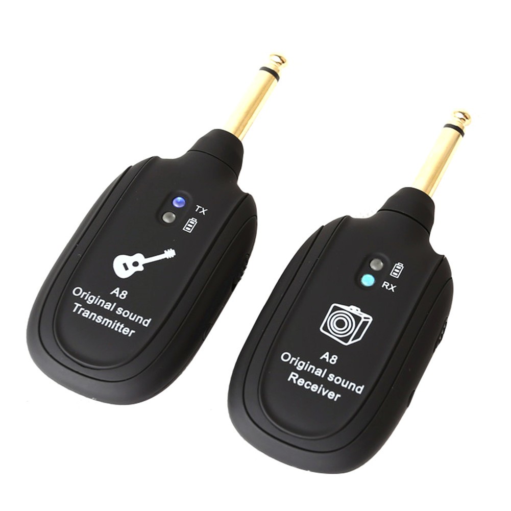 1 Pair Guitar Wireless Transmission System Instrument Audio Transmitter Receiver