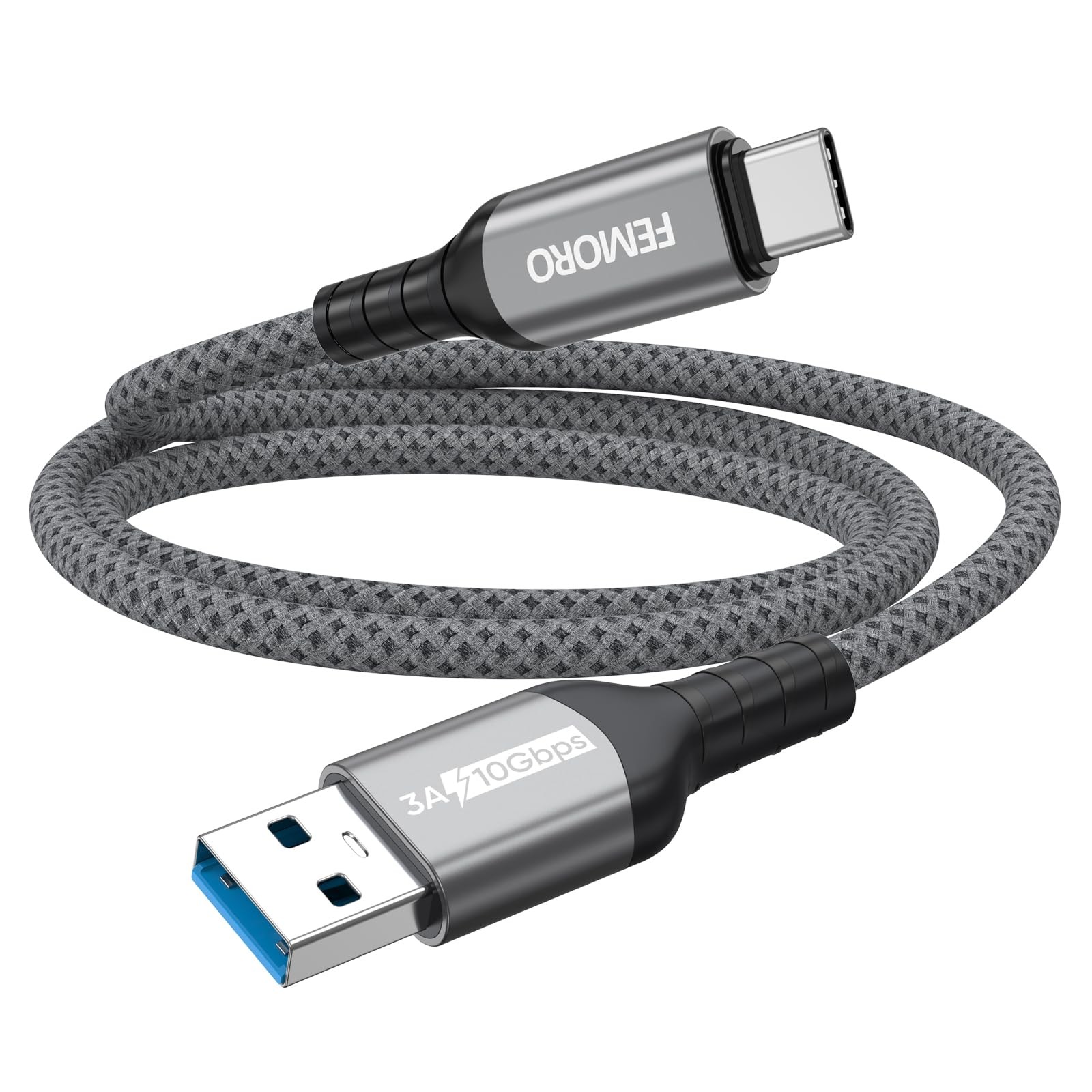 USB C Data Cable 3ft, USB 3.1/3.2 Gen 2 A to Type C 10Gbps High Speed Data Tr...