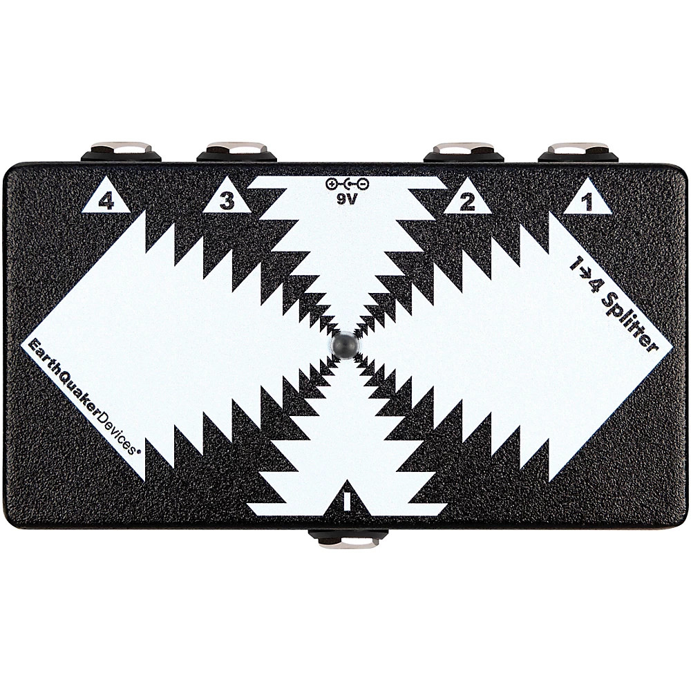 EarthQuaker Devices One to Four Splitter Black and White