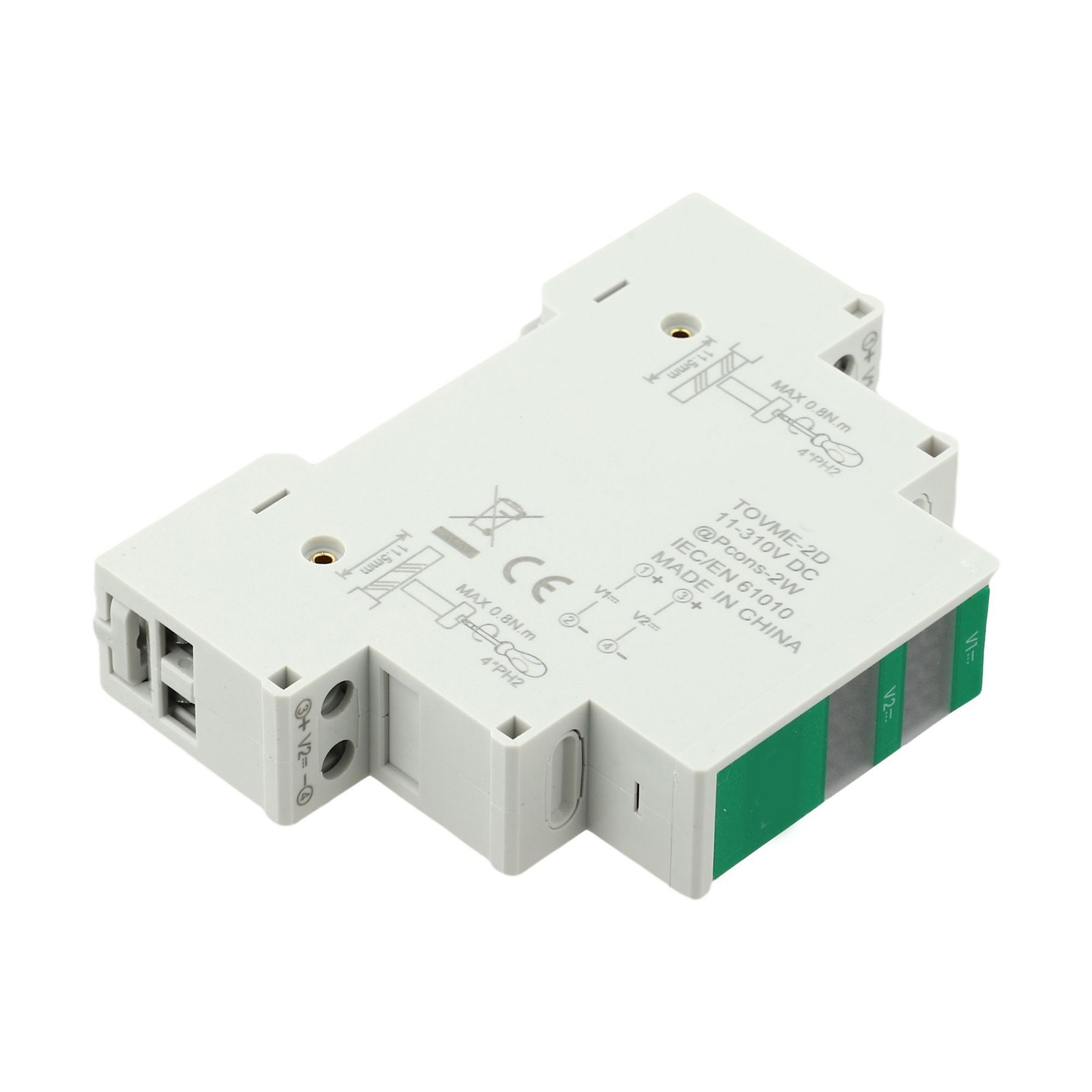 Digital Display Device for Measuring DC Voltages on For Din Rails Efficiently