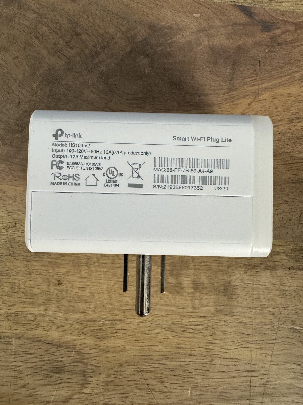 ** TP-LINK Kasa HS105 Smart WiFi Plug Mini - White