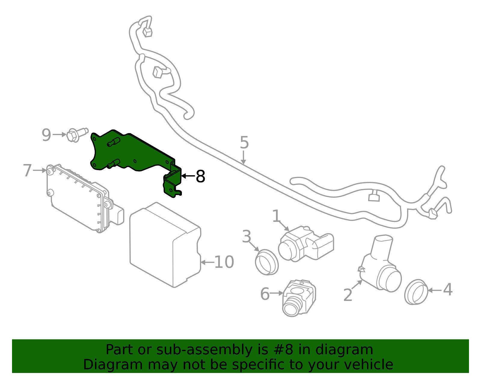 Genuine Land-Rover Mount Bracket LR100509