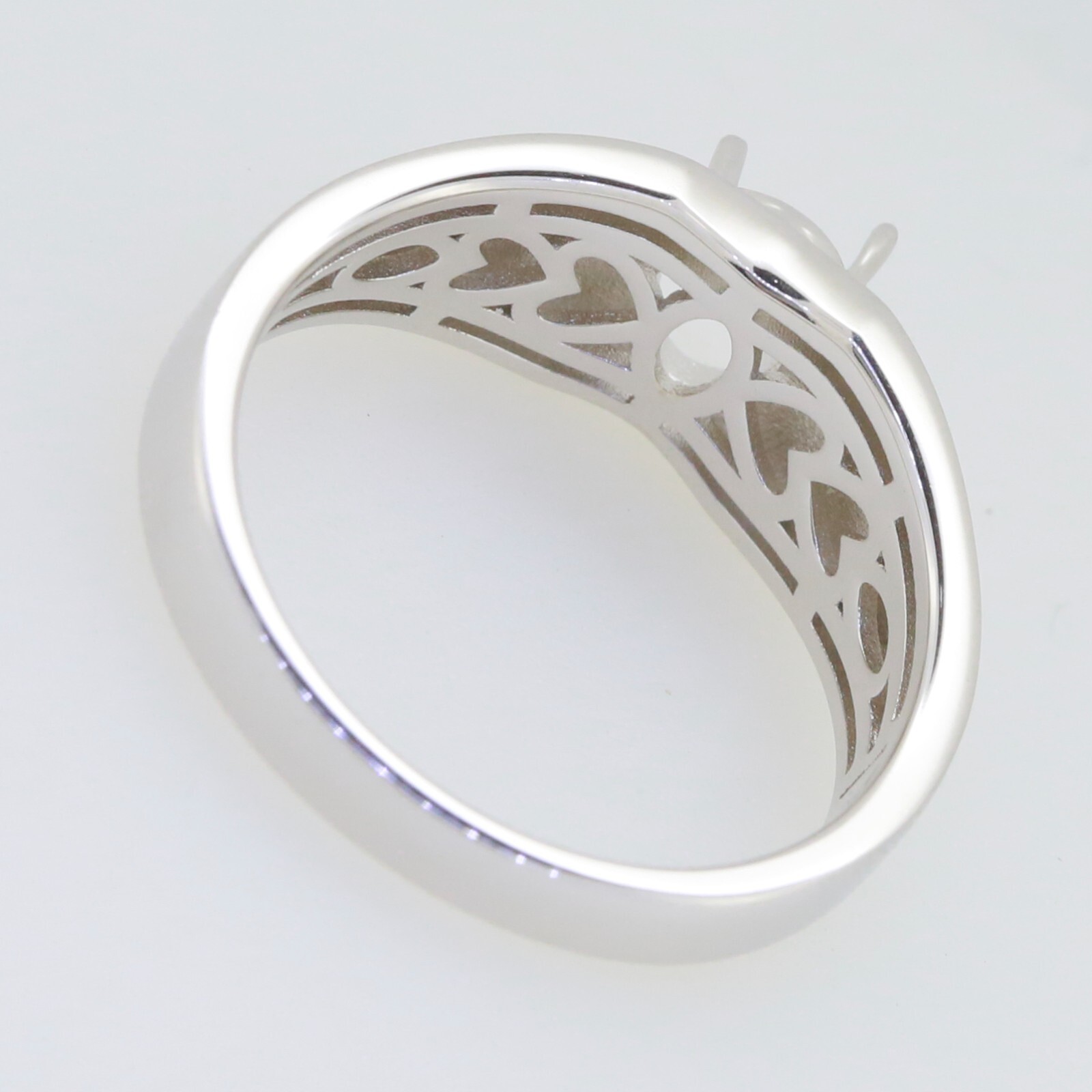 Men's Sterling Silver Semi Mount Ring Setting Oval OV 8x6mm
