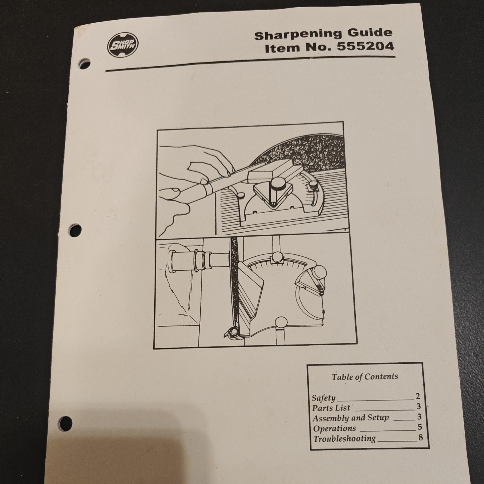 Genuine Shopsmith Chisel Sharpening Guide Jig