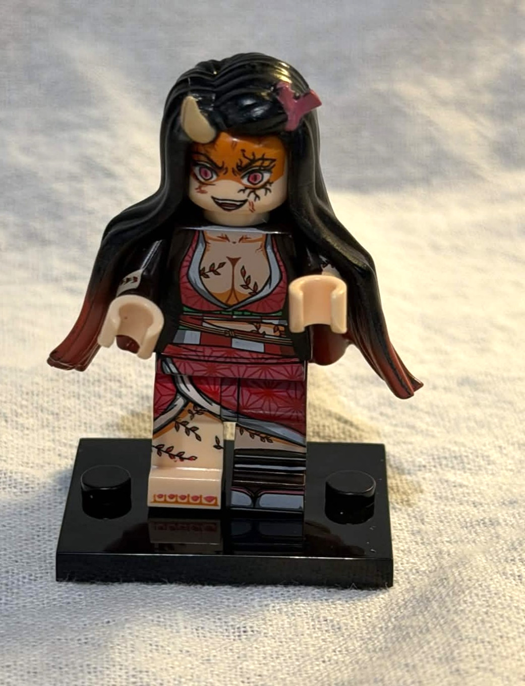 Nezuko Kamado (Demon)- Custom Minifigure- Demon Slayer Themed