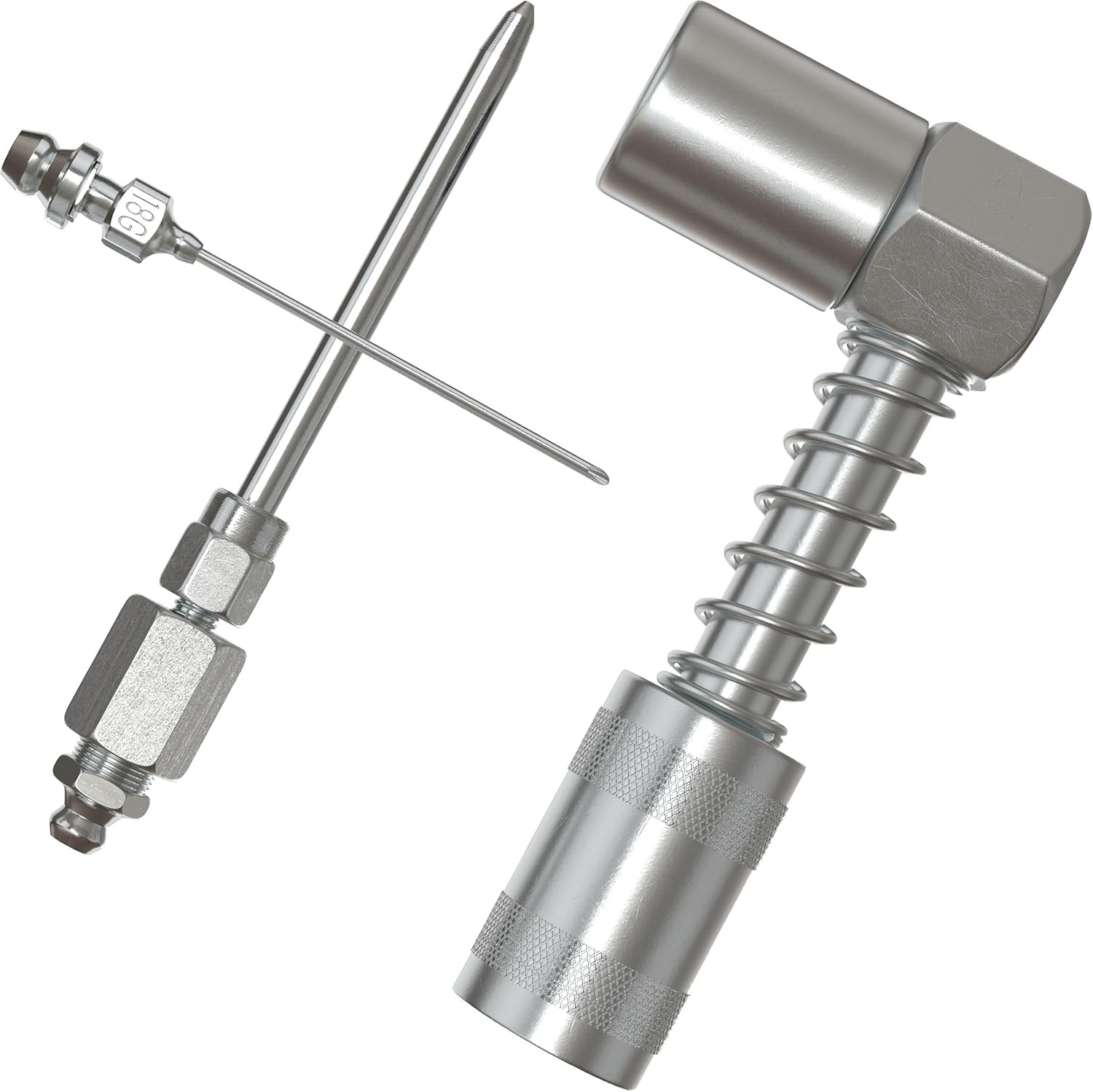 UTOOL Grease Gun Accessory Kit, 90 Degree Coupler, Needle Nozzle, Grease...