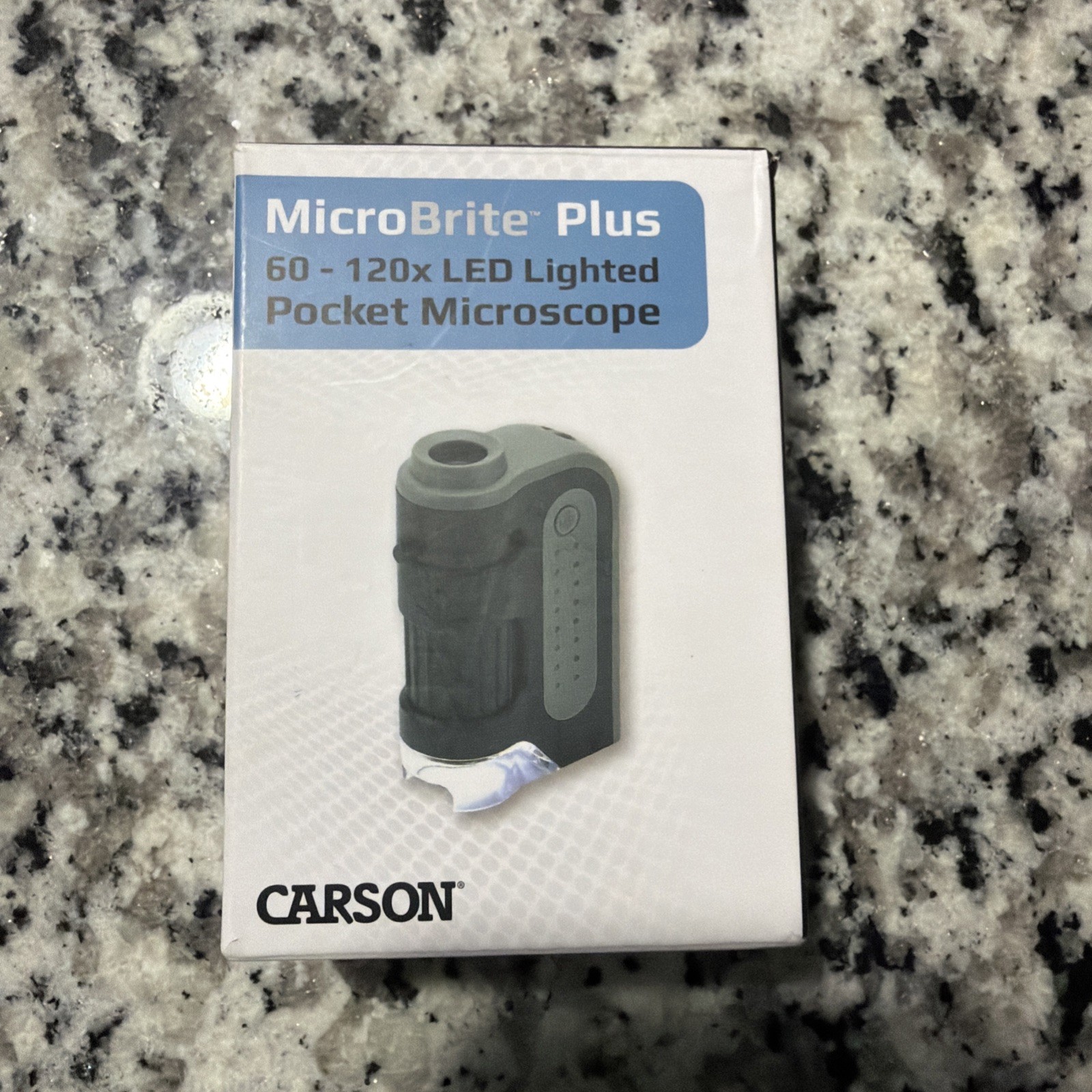 Carson MicroBrite Plus 60X - 120X LED Lighted Pocket Microscope Magnifier