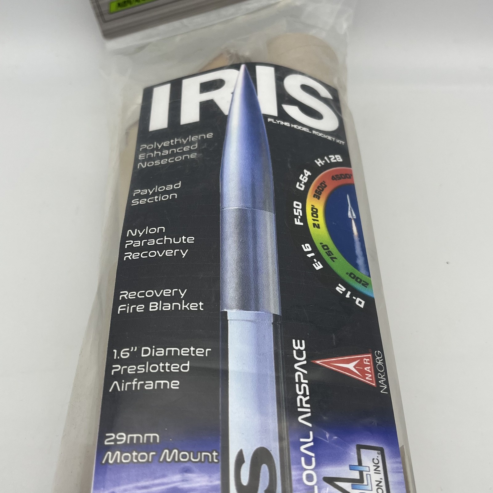LOC Precision IRIS Intermediate Flying Model Rocket Kit 1.63" IRIS PFY-IRIS