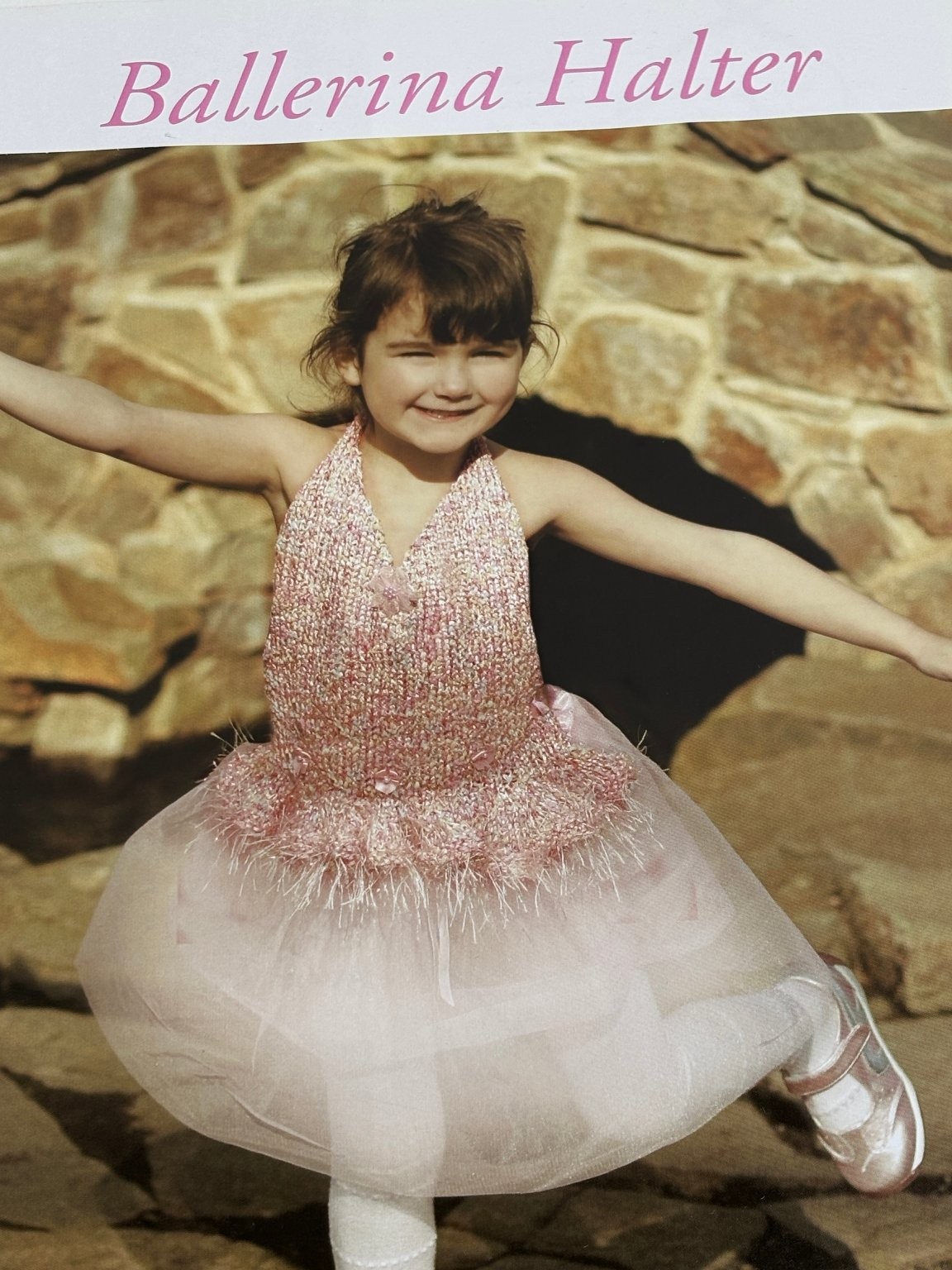 Ballerina Halter Knitting Pattern Kids Halter Top Book Pages