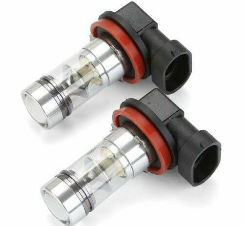 2x H8 H11 White LED Fog Light Bulbs For Nissan Altima Maxima Rogue Sentra Titan