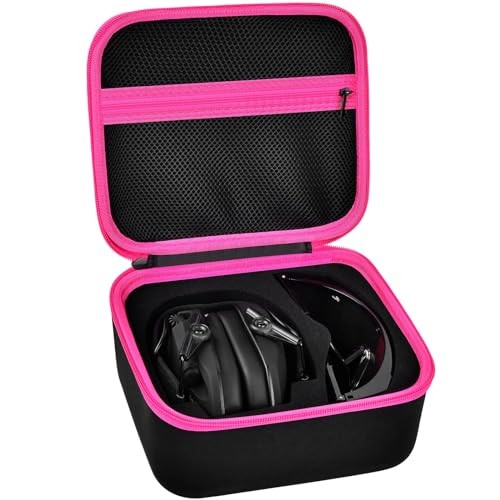 Case for Walker's Razor Slim Electronic Earmuffs/for Howard Leight Red