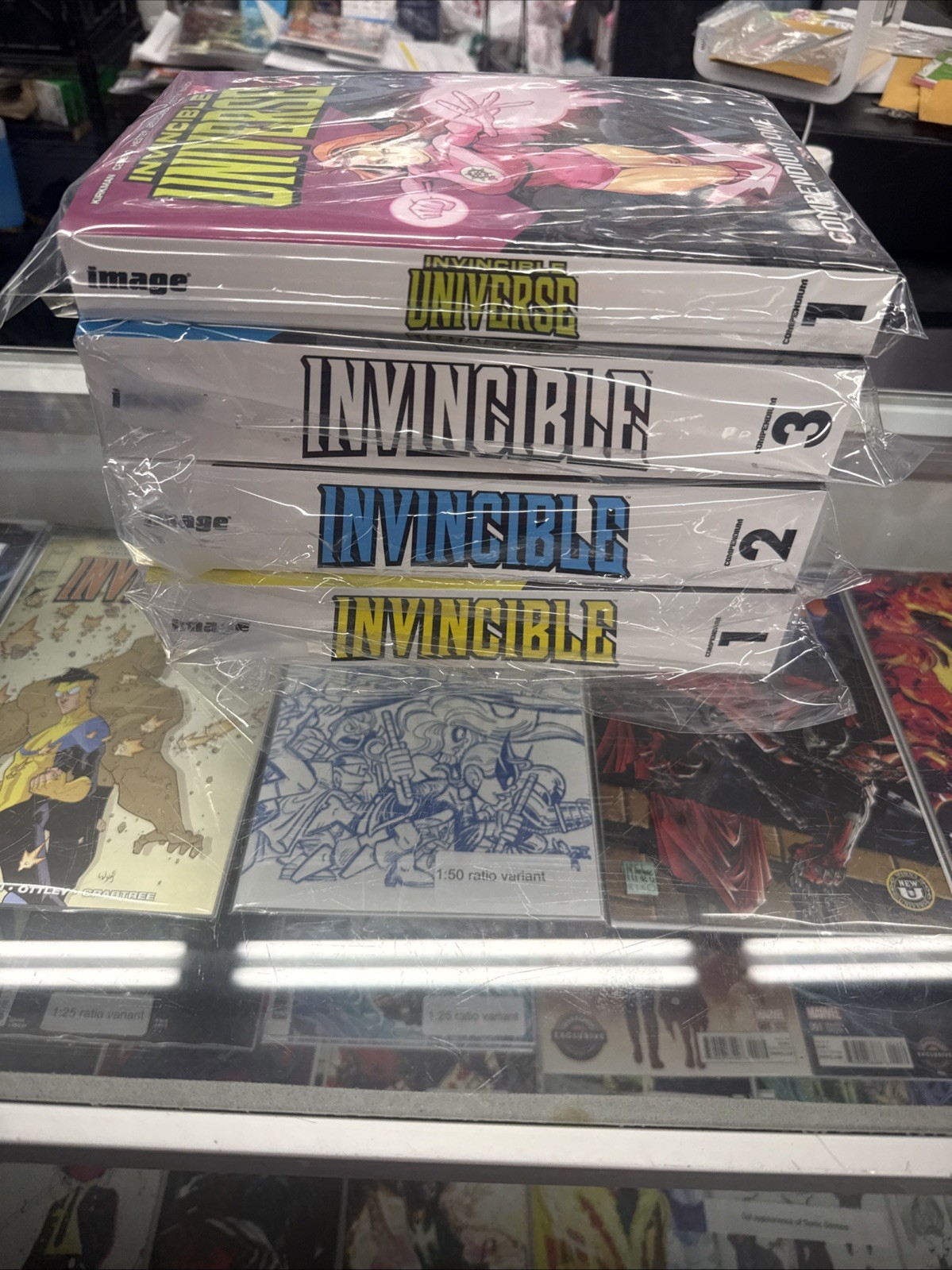 Invincible Compendium 1, 2, 3, & Atom Eve Special Book Lot Complete Set Image