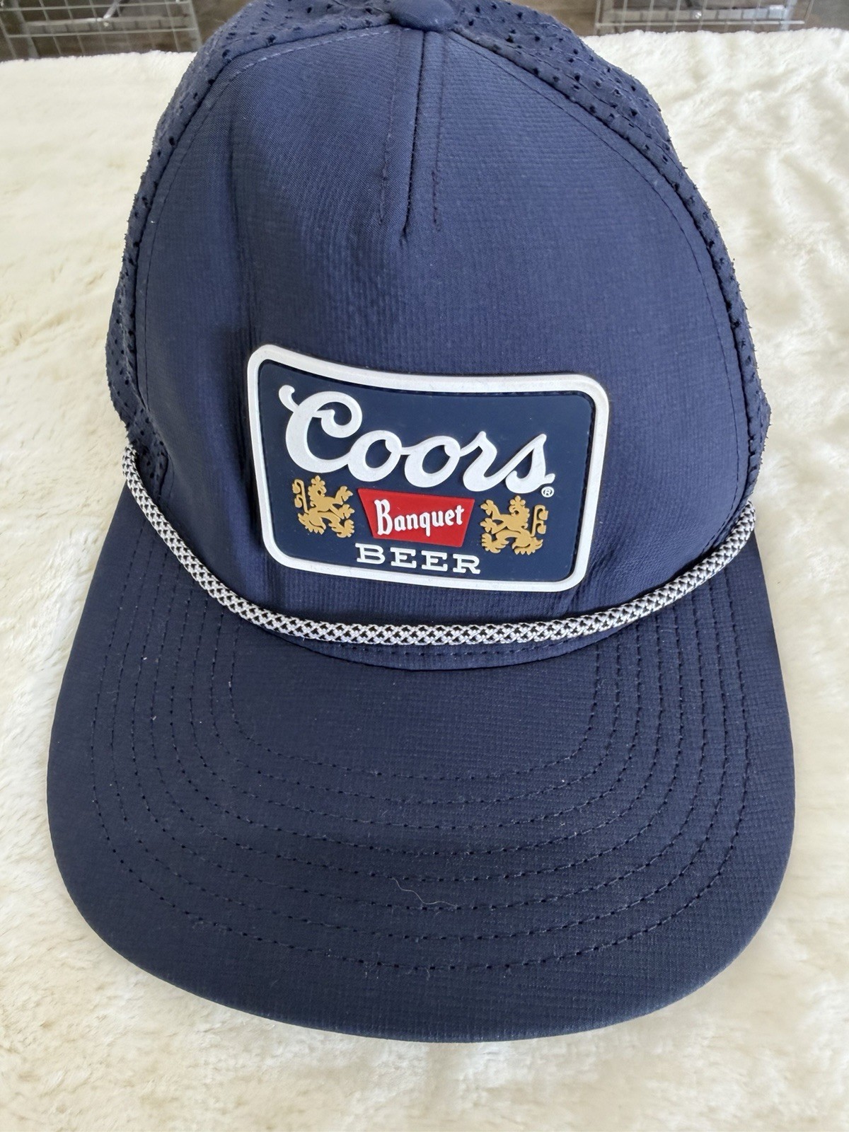 Coors Banquet Beer Blue Colorway Adjustable Hat Blue