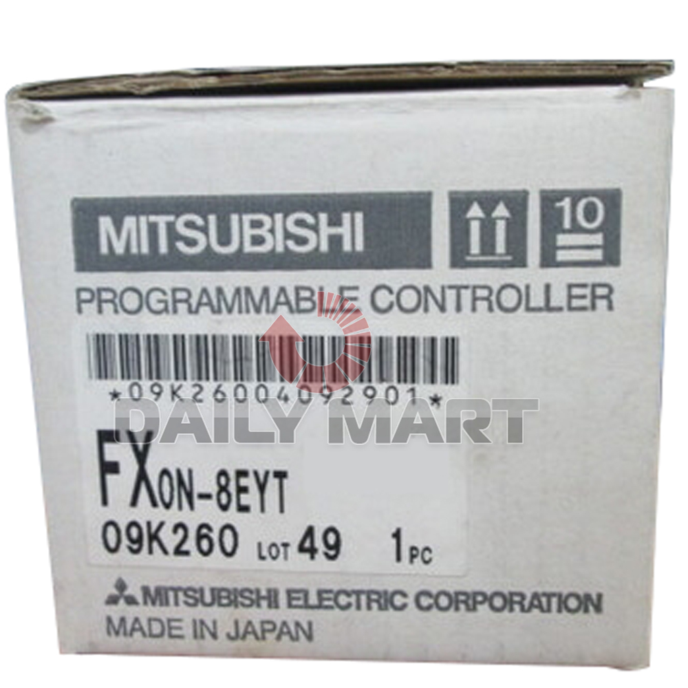 New in Box Mitsubishi FX0N-8EYT 8 I/O Extension Blocks Expansion Module, NiB