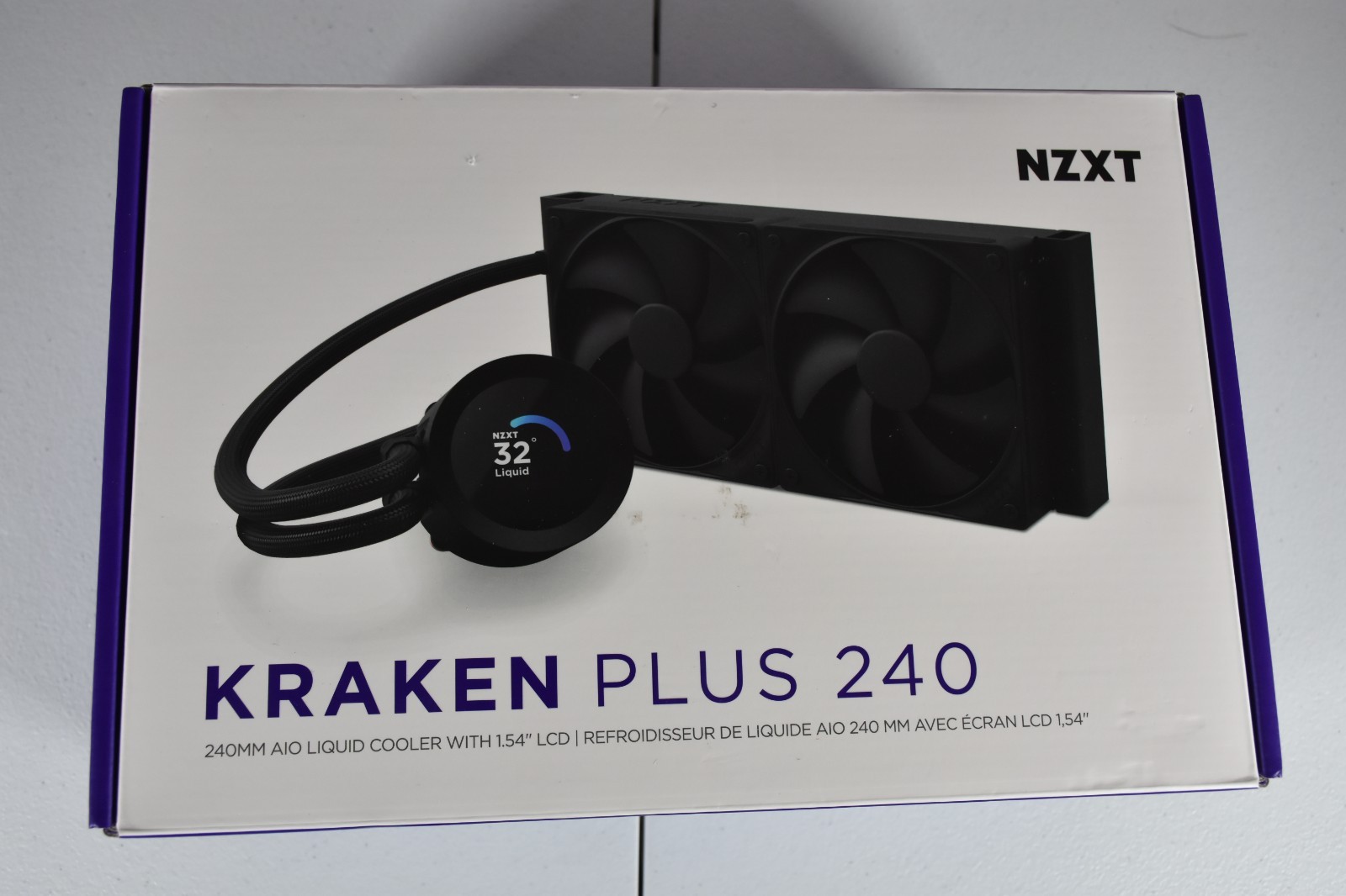 NZXT Kraken Plus 240 240mm AIO Liquid Cooler LCD Open Box
